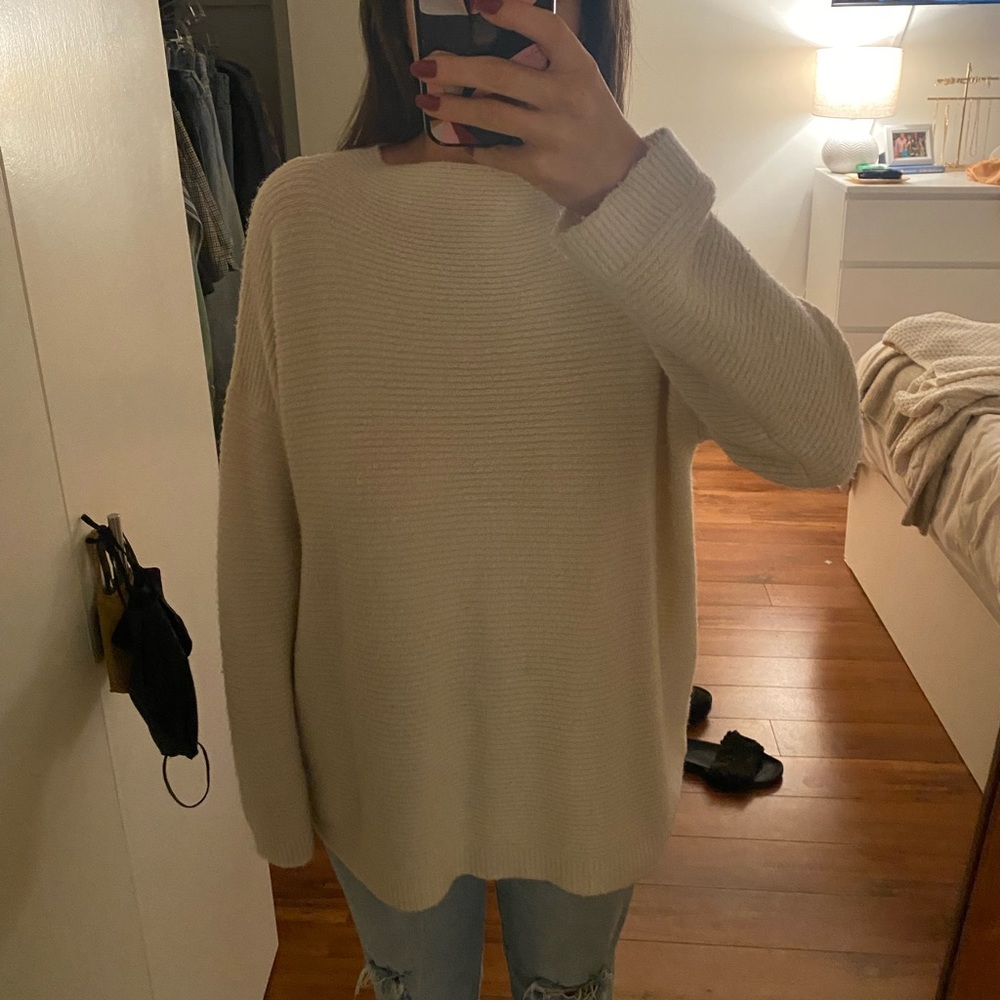 Forever 21 oversized cream sweater